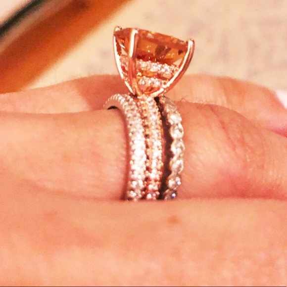 November Birthstone Ring | Topaz + Rose Gold - Picture 6 of 8